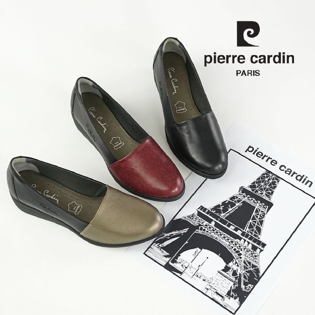 Pierre Cardin အမျိုးသမီးဖိနပ်၊ နူးညံ့ပြီး သက်တောင့်သက်သာရှိသော၊ စစ်မှန်သောသားရေ၊ အနက်ရောင်၊ မော်ဒယ် 27WC455