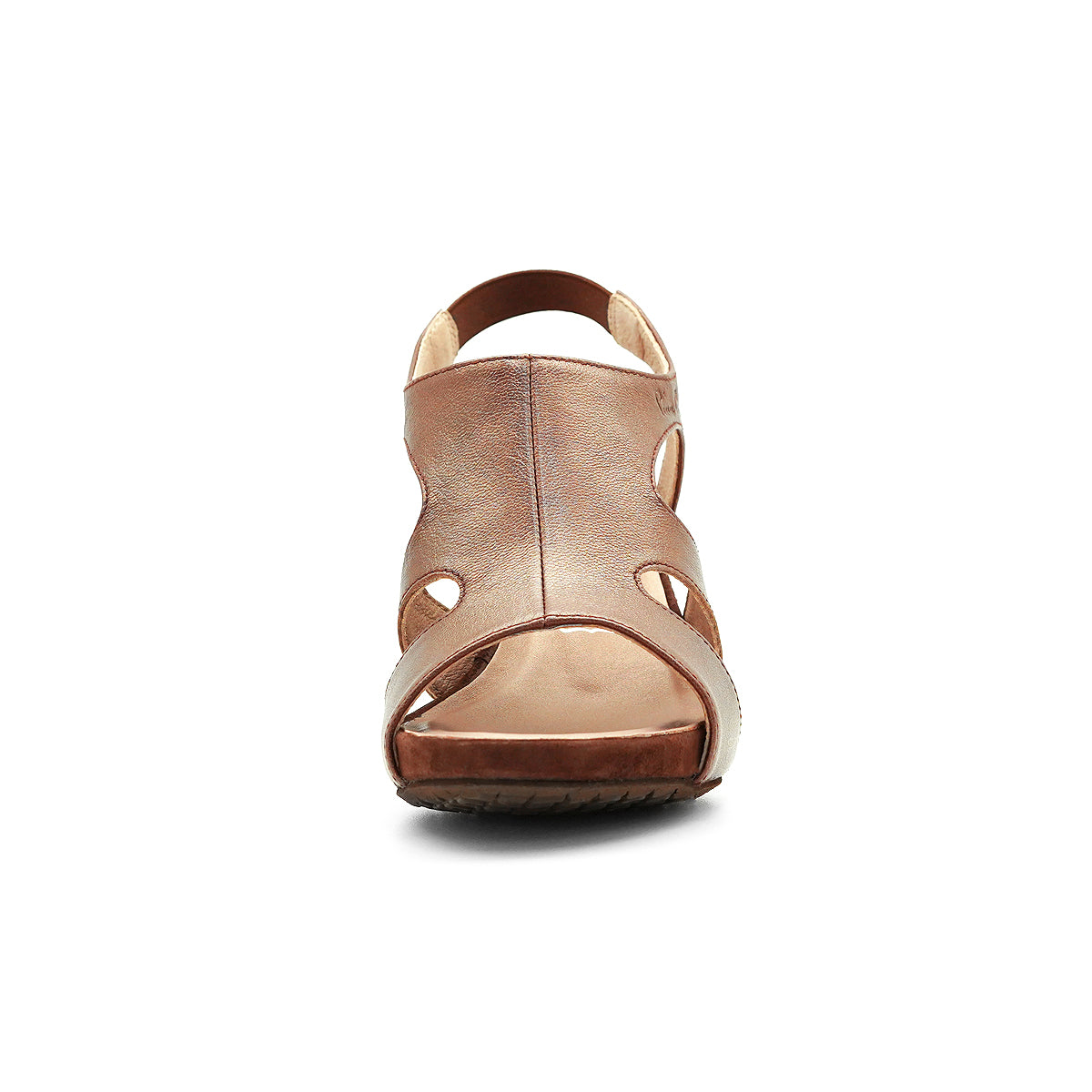 Pierre Cardin အမျိုးသမီး ဒေါက်မြင့်ဖိနပ်၊ နူးညံ့ပြီး သက်တောင့်သက်သာရှိသော သားရေစစ်စစ်၊ ကြေး-ရွှေရောင်၊ မော်ဒယ် 21SS256 