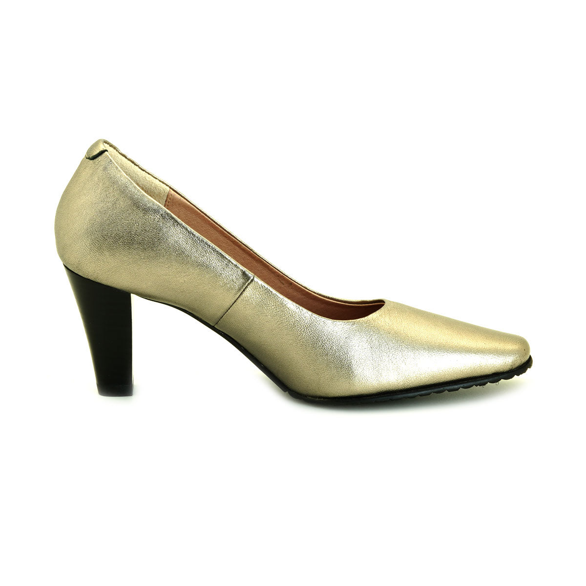 Pierre Cardin အမျိုးသမီး ဒေါက်မြင့်ဖိနပ် Pumps၊ နူးညံ့ပြီး သက်တောင့်သက်သာရှိသော၊ စစ်မှန်သောသားရေ၊ ကြေးရွှေရောင်၊ အရွယ်အစား 23WD314