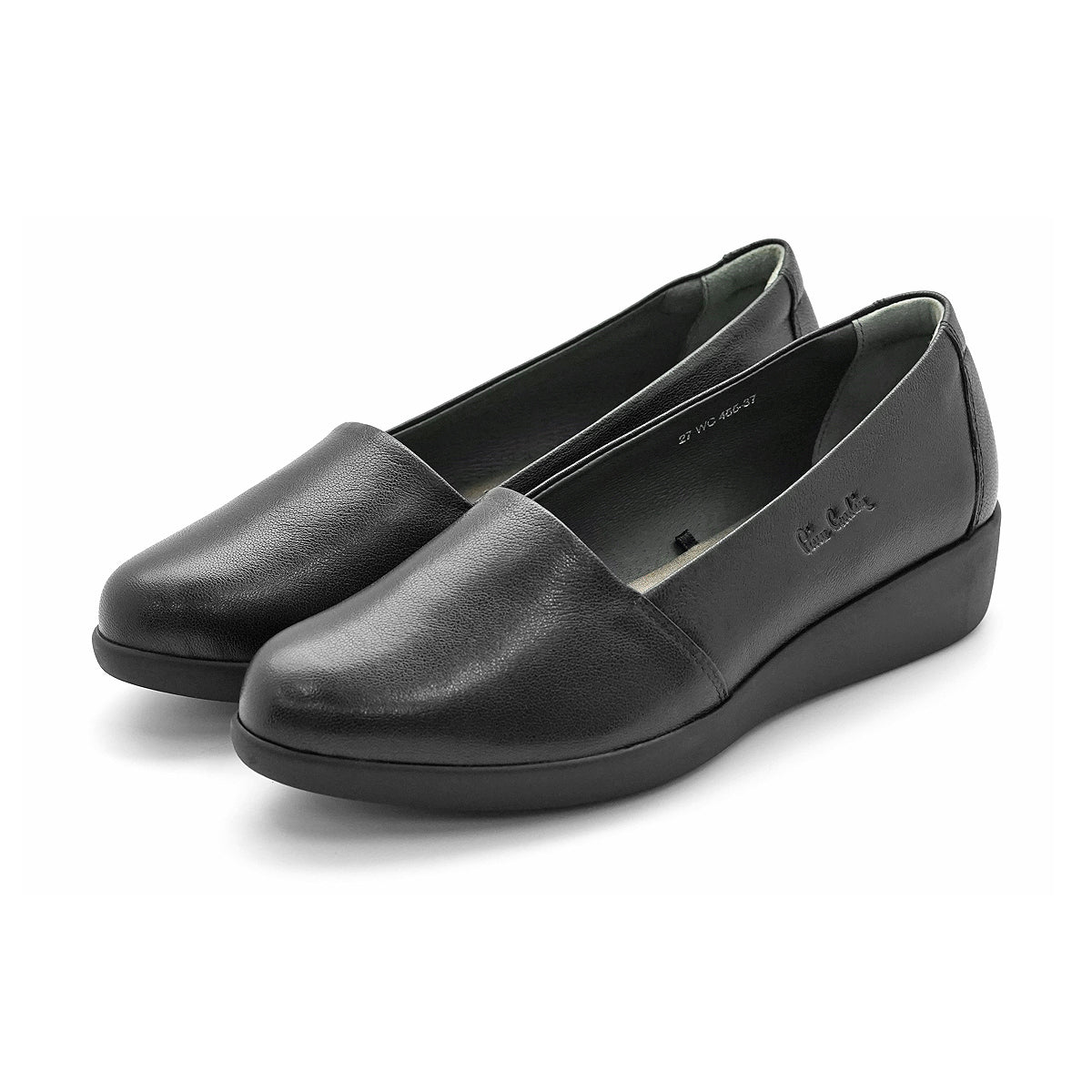 Pierre Cardin အမျိုးသမီးဖိနပ်၊ နူးညံ့ပြီး သက်တောင့်သက်သာရှိသော၊ စစ်မှန်သောသားရေ၊ အနက်ရောင်၊ မော်ဒယ် 27WC455