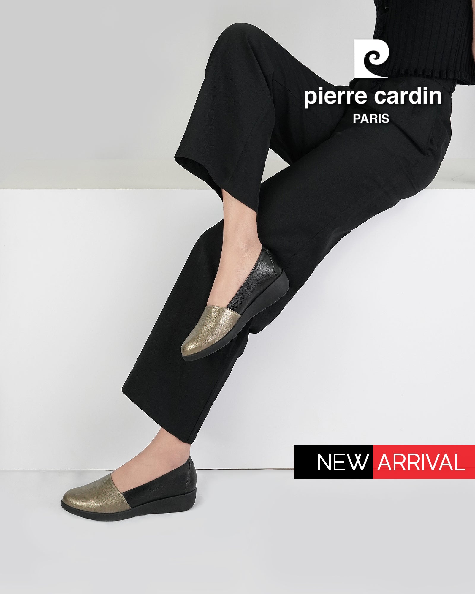 Pierre Cardin အမျိုးသမီးဖိနပ်၊ နူးညံ့ပြီး သက်တောင့်သက်သာရှိသော၊ စစ်မှန်သောသားရေ၊ အနက်ရောင်၊ မော်ဒယ် 27WC455