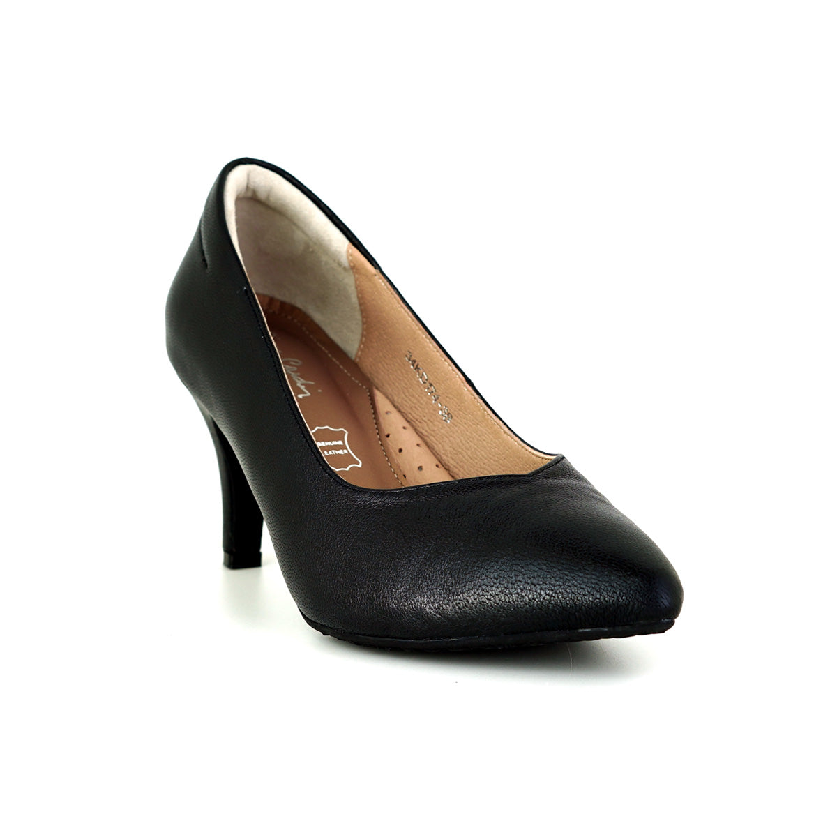 Pierre Cardin รองเท้าผู้หญิง รองเท้าส้นสูง รองเท้าส้นสูงทรง Pump นุ่มสบาย ผลิตจากหนังแท้ รุ่น 34KD174