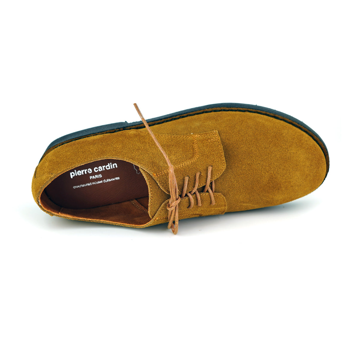 84JC168 Pierre Cardin ဖိနပ်၊ အလုပ်ဖိနပ်၊ Pierre Cardin၊ အမျိုးသားဖိနပ်၊ သားရေစစ်စစ်၊ အညိုဖျော့ဖျော့ 